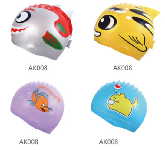 Silicone Swim Cap Fish Shape